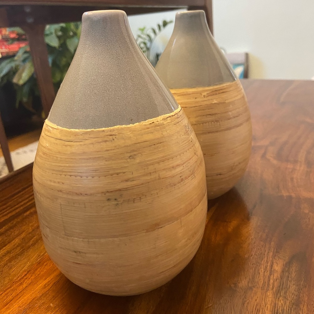 Set of ceramic decorative vases - Picture 2 of 4